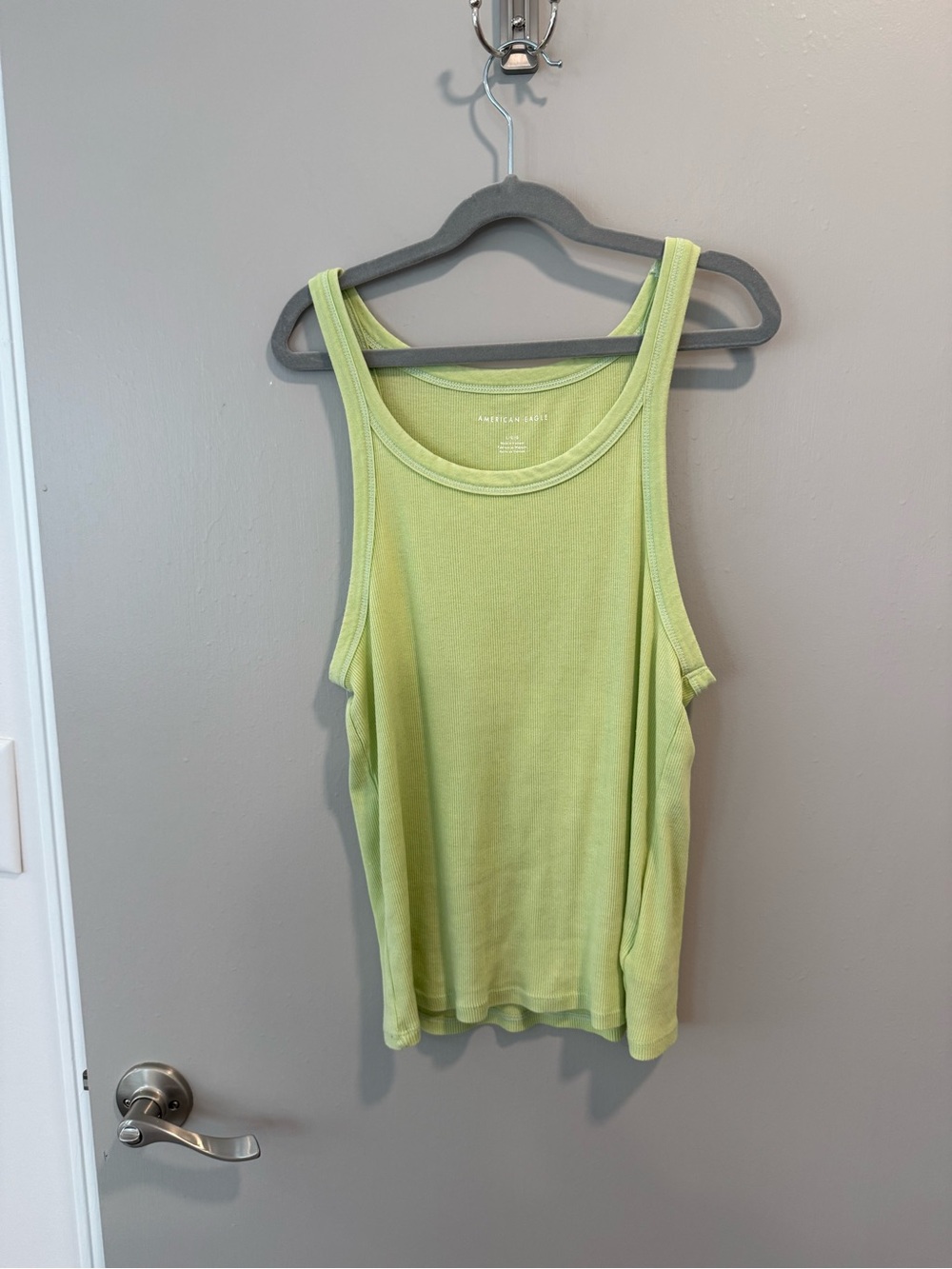 American Eagle Outfitters Lime Green Ribbed Tank Top